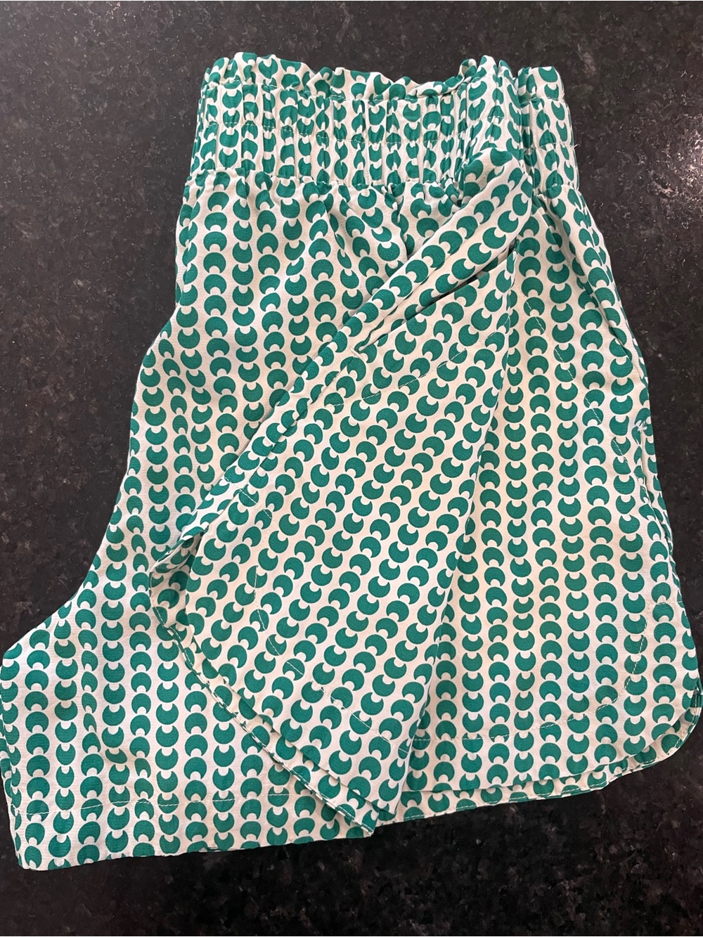 A New Day High-Waist Green Printed Short Set - Picture 11 of 12